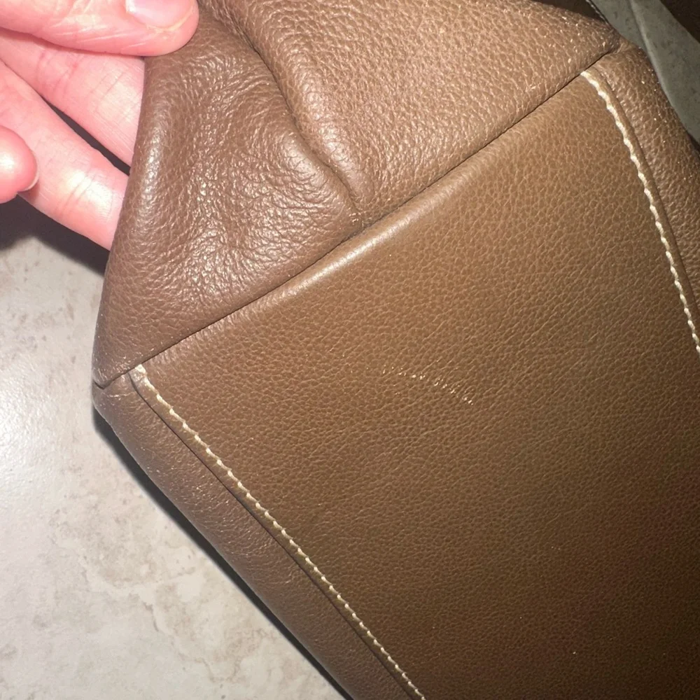 Dooney & Bourke Dillen Large Pocket Sac Brown Pebbled Leather Hobo Shoulder‎ Bag
